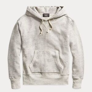 RRL Double RL Ralph Lauren Grey Fleece Hoodie Sz S $275